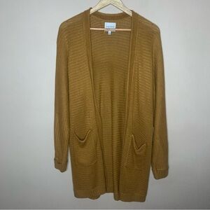 Pink Rose Sweater Cardigan Knit Size Large